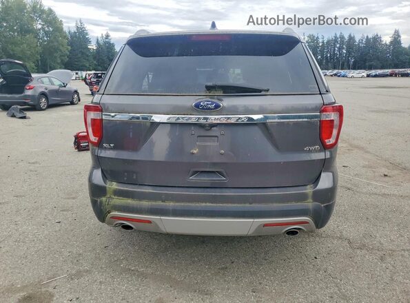 1FM5K8D83GGA26491 2016 FORD EXPLORER Gray Widok z tyłu