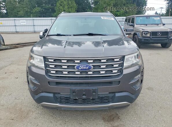 1FM5K8D83GGA26491 2016 FORD EXPLORER Gray Widok z przodu