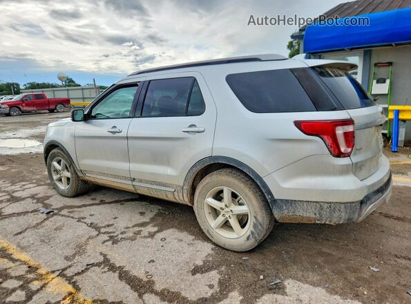1FM5K8D83GGC38002 2016 FORD EXPLORER Silver Trasero izquierdo