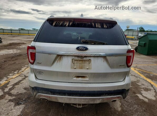 1FM5K8D83GGC38002 2016 FORD EXPLORER Silver Vista trasera