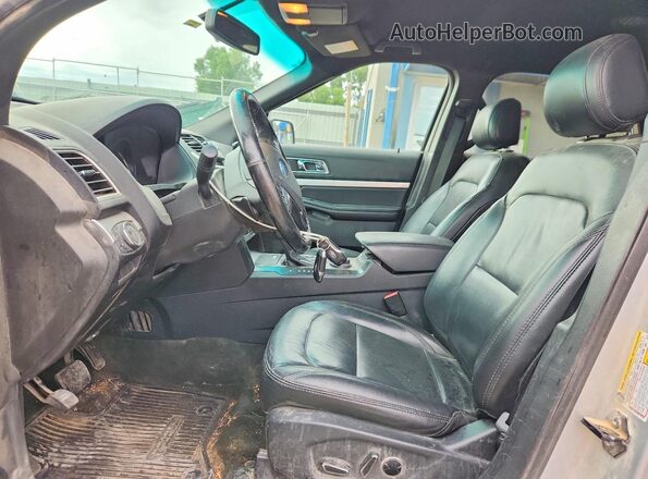 1FM5K8D83GGC38002 2016 FORD EXPLORER Silver Vista interior delantera