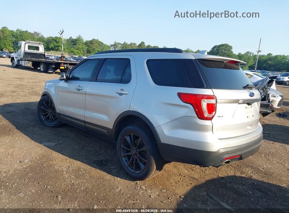 1FM5K8D83HGA40392 2017 FORD EXPLORER Серебряный Задняя левая четверть