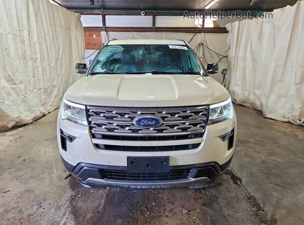 1FM5K8D83JGA22934 2018 FORD EXPLORER Beige Вид спереду