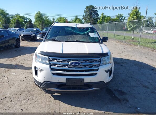 1FM5K8D83JGA94894 2018 FORD EXPLORER White Սարքավորումների վահանակի տեսք