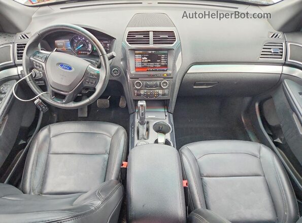 1FM5K8D84GGD18554 2016 FORD EXPLORER Silver Առջևի վահանակի տեսք
