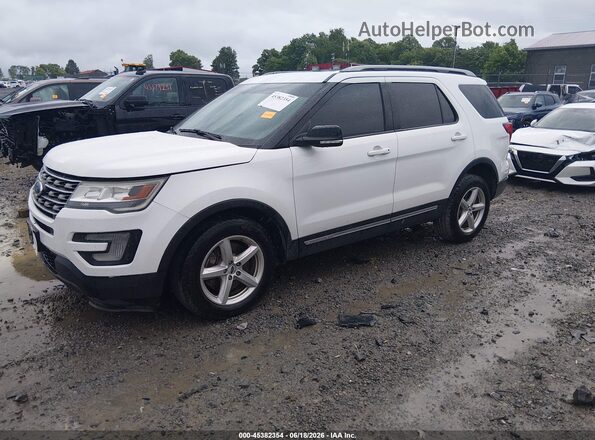 1FM5K8D84HGA44015 2017 FORD EXPLORER White Front left