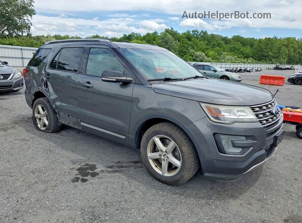 1FM5K8D84HGA53765 2017 FORD EXPLORER Gray Przód prawy