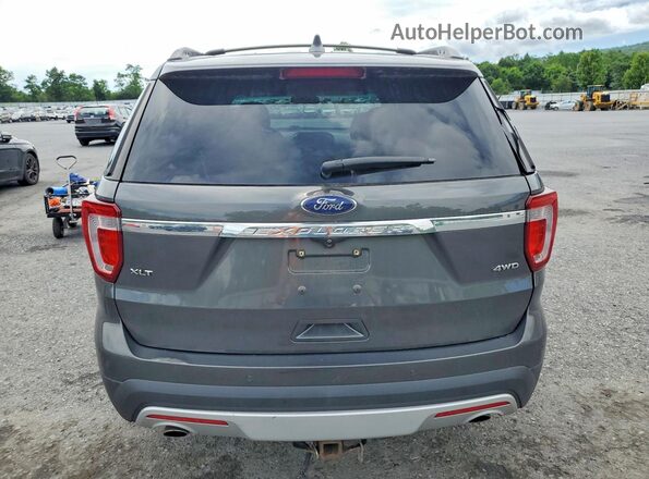 1FM5K8D84HGA53765 2017 FORD EXPLORER Gray Widok z tyłu