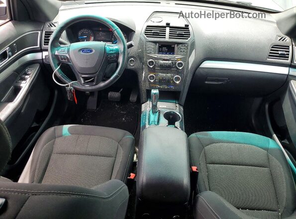 1FM5K8D84HGA53765 2017 FORD EXPLORER Gray Widok deski rozdzielczej