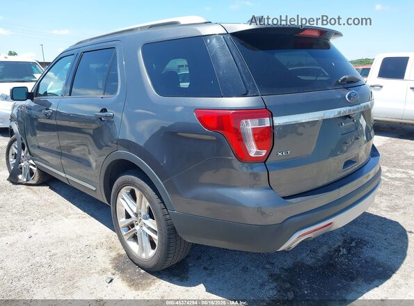 1FM5K8D84HGD40393 2017 FORD EXPLORER Gray Tył lewy