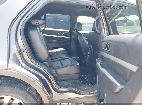 1FM5K8D84HGD40393 2017 FORD EXPLORER Gray Widok naklejki z numerem VIN