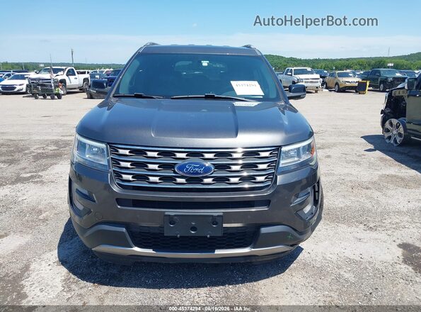 1FM5K8D84HGD40393 2017 FORD EXPLORER Gray Widok zestawu wskaźników