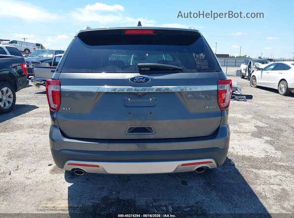 1FM5K8D84HGD40393 2017 FORD EXPLORER Gray 