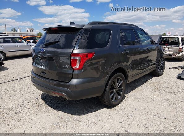 1FM5K8D84HGD83213 2017 FORD EXPLORER Gray Задня права чверть