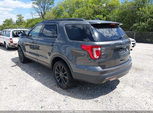 1FM5K8D84HGD83213 2017 FORD EXPLORER Gray Задня ліва чверть