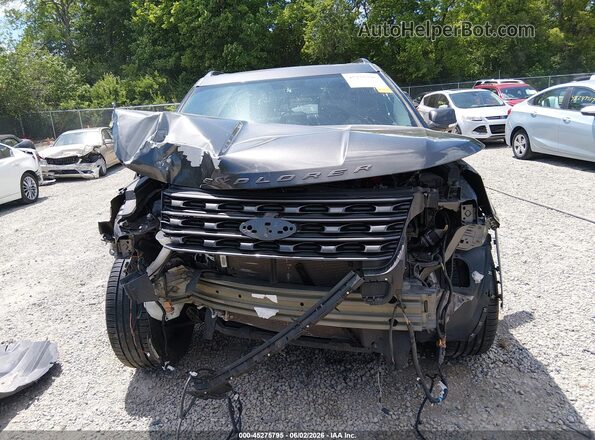 1FM5K8D84HGD83213 2017 FORD EXPLORER Gray Вид задньої частини салону