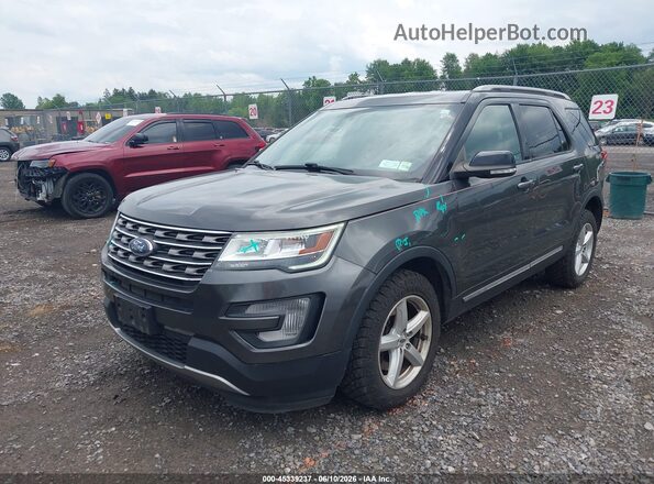 1FM5K8D84HGE31180 2017 FORD EXPLORER Серый Вид спереди