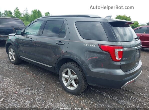 1FM5K8D84HGE31180 2017 FORD EXPLORER Серый Задняя левая четверть