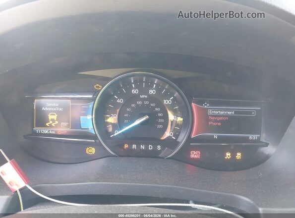 1FM5K8D84JGA24398 2018 FORD EXPLORER White Հետևի նստատեղերի տեսք