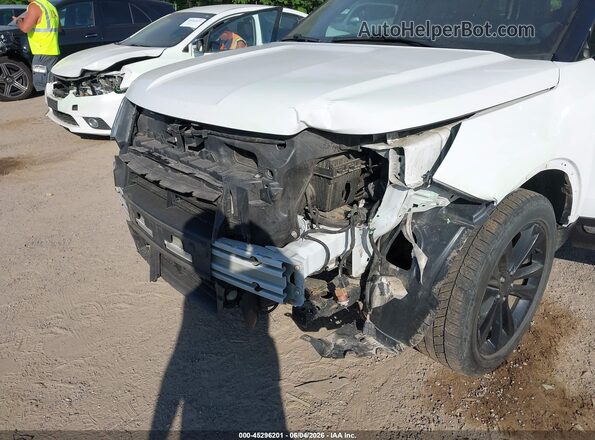 1FM5K8D84JGA24398 2018 FORD EXPLORER White Դիմացի տեսք