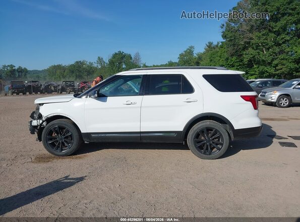 1FM5K8D84JGA24398 2018 FORD EXPLORER White Սալոնի 360 աստիճան տեսք