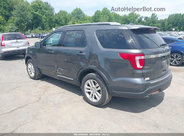 1FM5K8D84JGA50323 2018 FORD EXPLORER Gray Հետևի ձախ