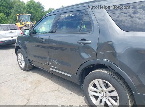 1FM5K8D84JGA50323 2018 FORD EXPLORER Gray Դիմացի տեսք