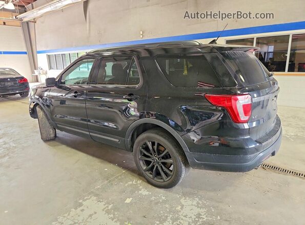 1FM5K8D84JGA50418 2018 FORD EXPLORER Black Tył lewy