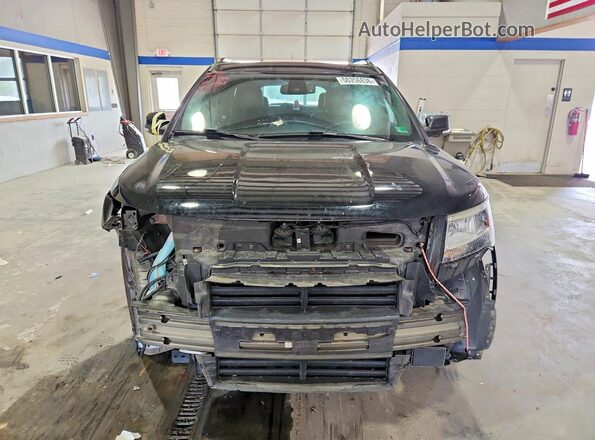 1FM5K8D84JGA50418 2018 FORD EXPLORER Black Widok z przodu
