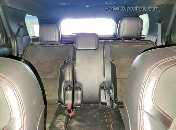 1FM5K8D84JGA50418 2018 FORD EXPLORER Black Widok tylnych siedzeń
