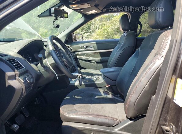 1FM5K8D84JGA91308 2018 FORD EXPLORER Серый Вид салона спереди