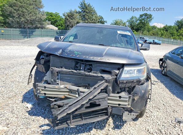 1FM5K8D84JGA91308 2018 FORD EXPLORER Серый Вид спереди