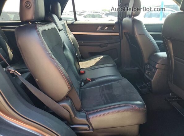 1FM5K8D84JGA91308 2018 FORD EXPLORER Серый Вид задней части салона