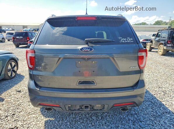 1FM5K8D84JGA91308 2018 FORD EXPLORER Серый Вид сзади