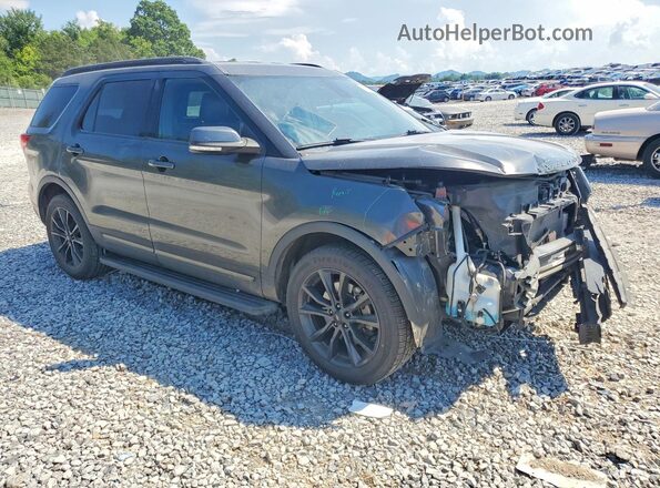 1FM5K8D84JGA91308 2018 FORD EXPLORER Серый Передняя правая четверть