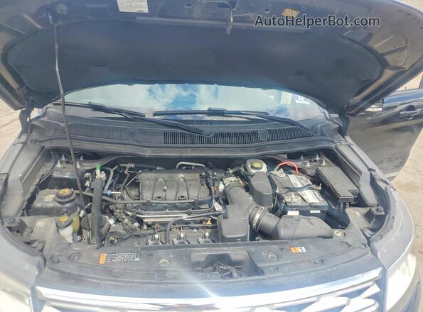 1FM5K8D84KGA63431 2019 FORD EXPLORER Black Vista del compartimento del motor