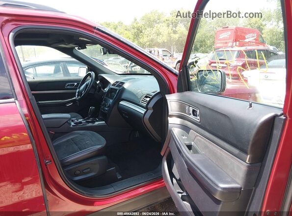 1FM5K8D84KGA72730 2019 FORD EXPLORER Красный Вид салона спереди