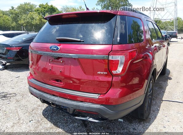 1FM5K8D84KGA72730 2019 FORD EXPLORER Красный Вид спереди