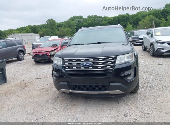 1FM5K8D85GGC97987 2016 FORD EXPLORER Black Вид задньої частини салону
