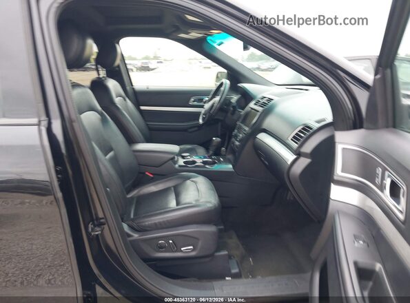 1FM5K8D85GGC97987 2016 FORD EXPLORER Black Вид салону спереду