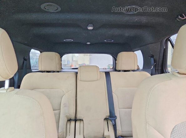 1FM5K8D85GGD06204 2016 FORD EXPLORER White Rear seats view