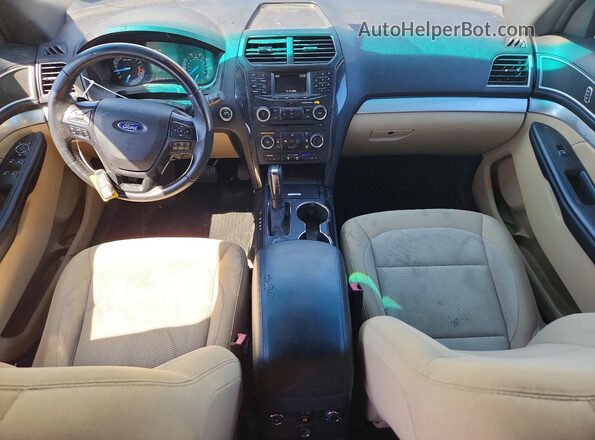 1FM5K8D85GGD06204 2016 FORD EXPLORER White Dashboard view