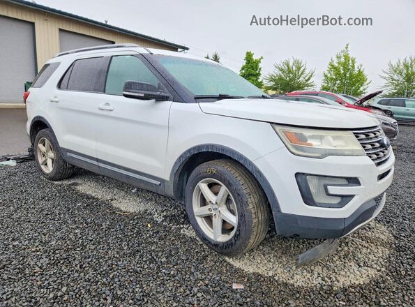 1FM5K8D85GGD06204 2016 FORD EXPLORER White Front right