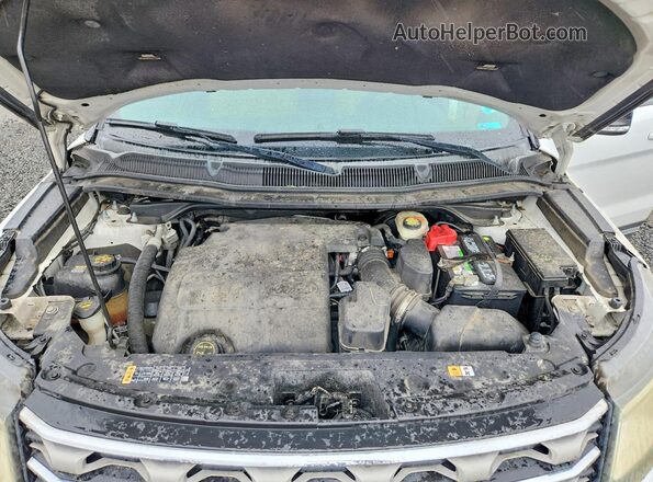 1FM5K8D85GGD06204 2016 FORD EXPLORER White Engine compartment view