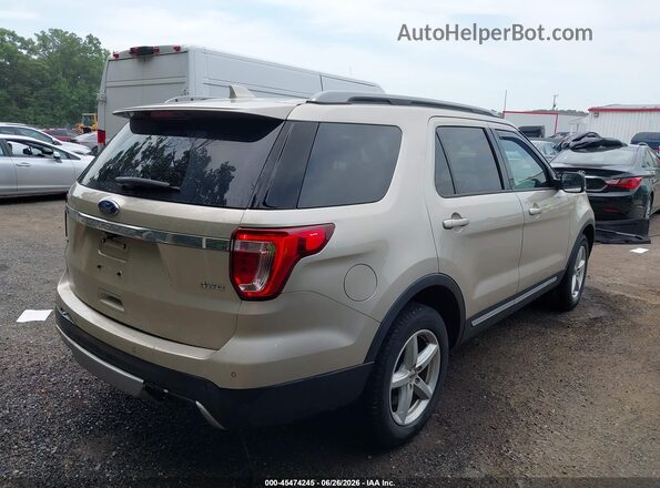 1FM5K8D85HGD36532 2017 FORD EXPLORER Gold Հետևի աջ