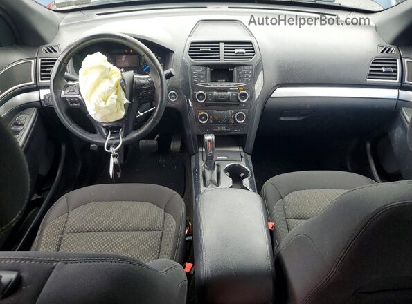 1FM5K8D85HGE32368 2017 FORD EXPLORER Blue Widok deski rozdzielczej