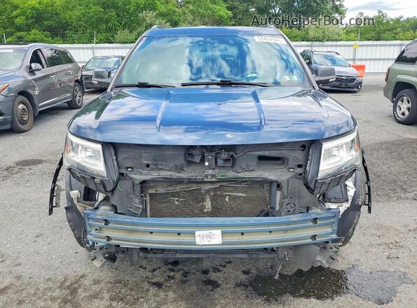 1FM5K8D85HGE32368 2017 FORD EXPLORER Blue Widok z przodu