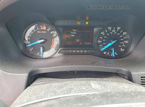 1FM5K8D85HGE32368 2017 FORD EXPLORER Blue Widok zestawu wskaźników