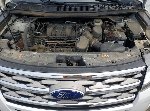 1FM5K8D85JGA17430 2018 FORD EXPLORER White Widok komory silnika