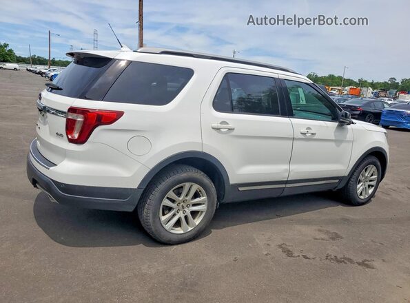 1FM5K8D85JGA17430 2018 FORD EXPLORER White Tył prawy